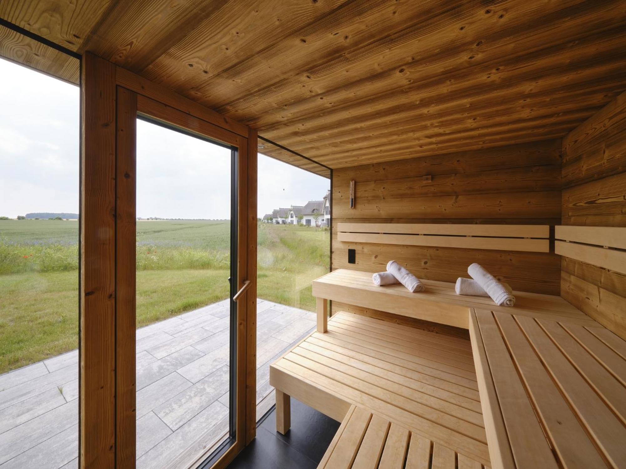Reetland Am Meer - Luxusplus Reetdachvilla Mit 4 Schlafzimmern, Aussensauna, Loungebereich Und Kamin G07 Дранске Экстерьер фото